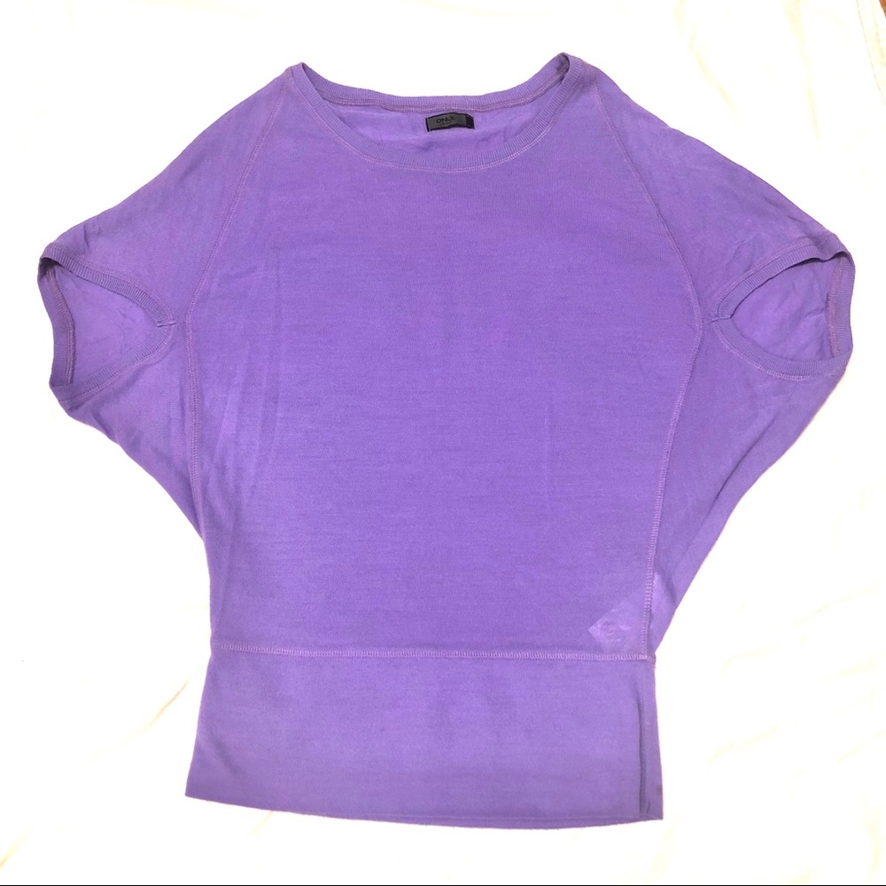 [Only Witness] Purple Semi-Sheer, Semi-Fitted Top